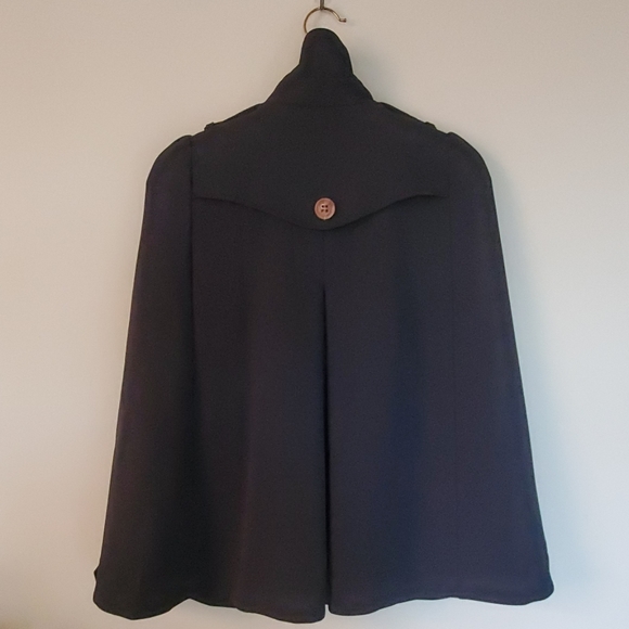 Cape Coat Double Breasted / Poncho/ Small - Picture 6 of 8
